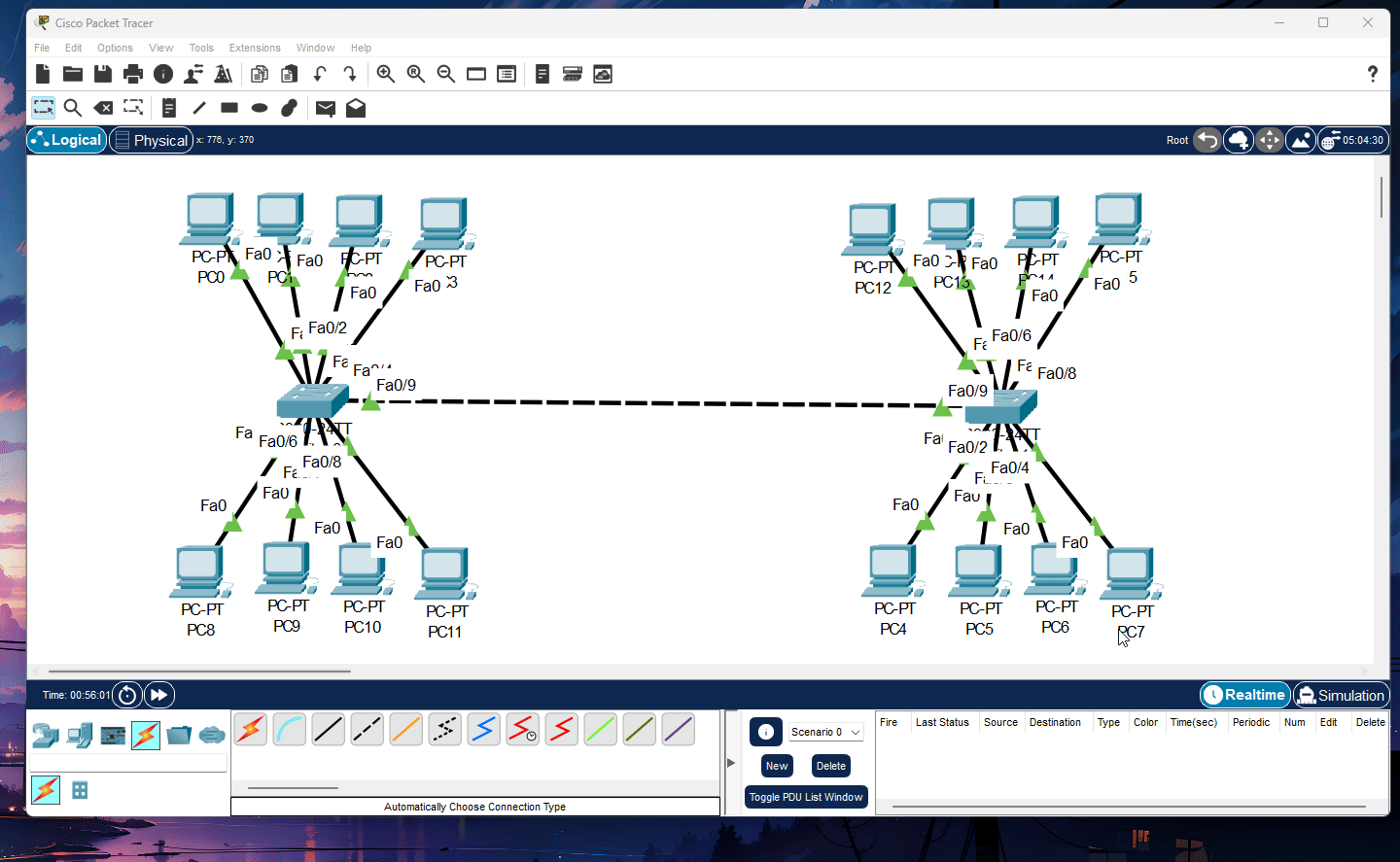 Jaringan Peer-to-Peer Cisco Packet Tracer